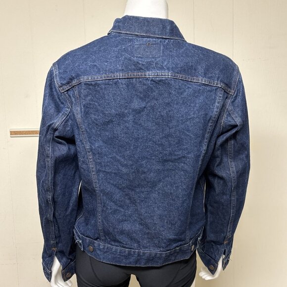 Vintage Levis Type III Trucker Jacket Mens 48 L Dark Wash 71506-0217 80s USA - Picture 3 of 7